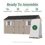 Decorative vases featuring a cozy wooden shed design from Pillowle, displayed in a 10x16 assembly image.